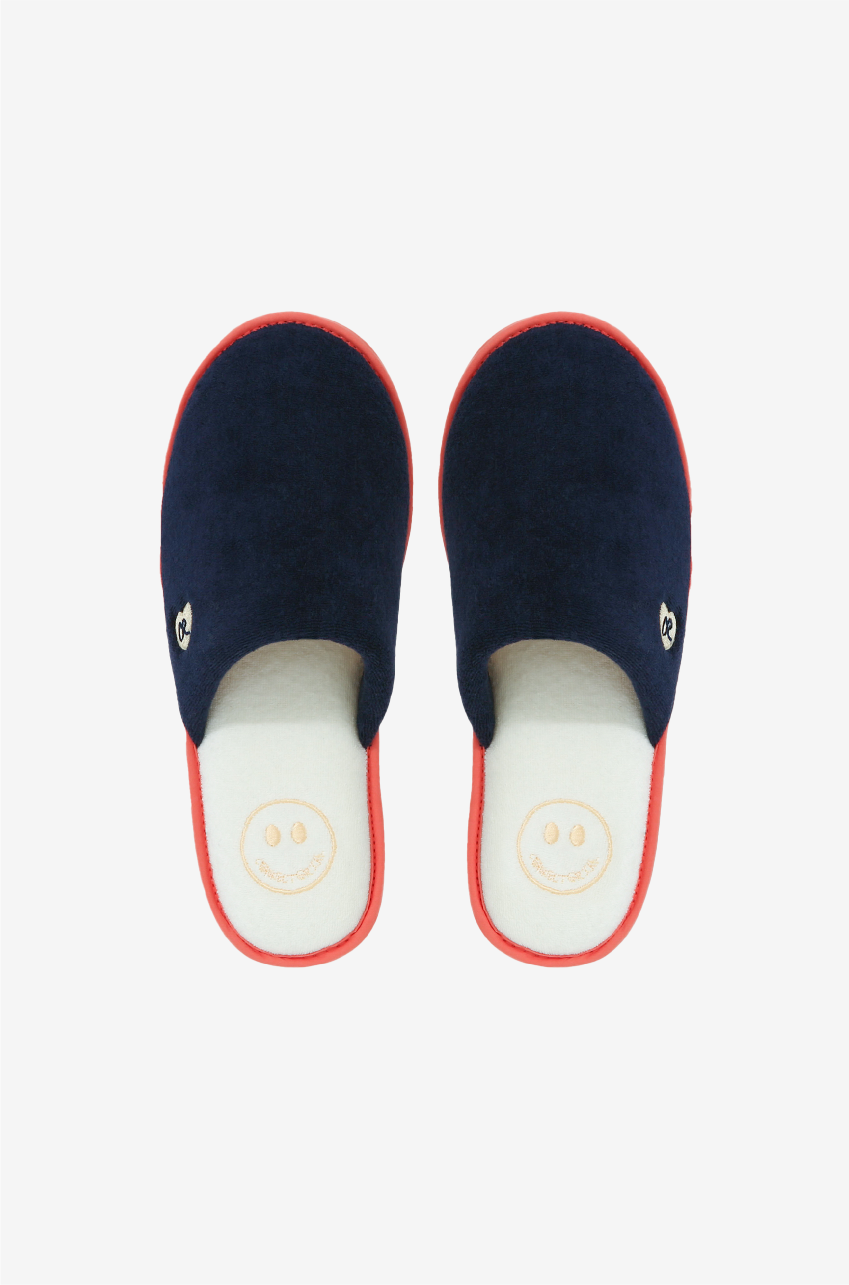 Terry Home shoes - Navy &amp; Orange