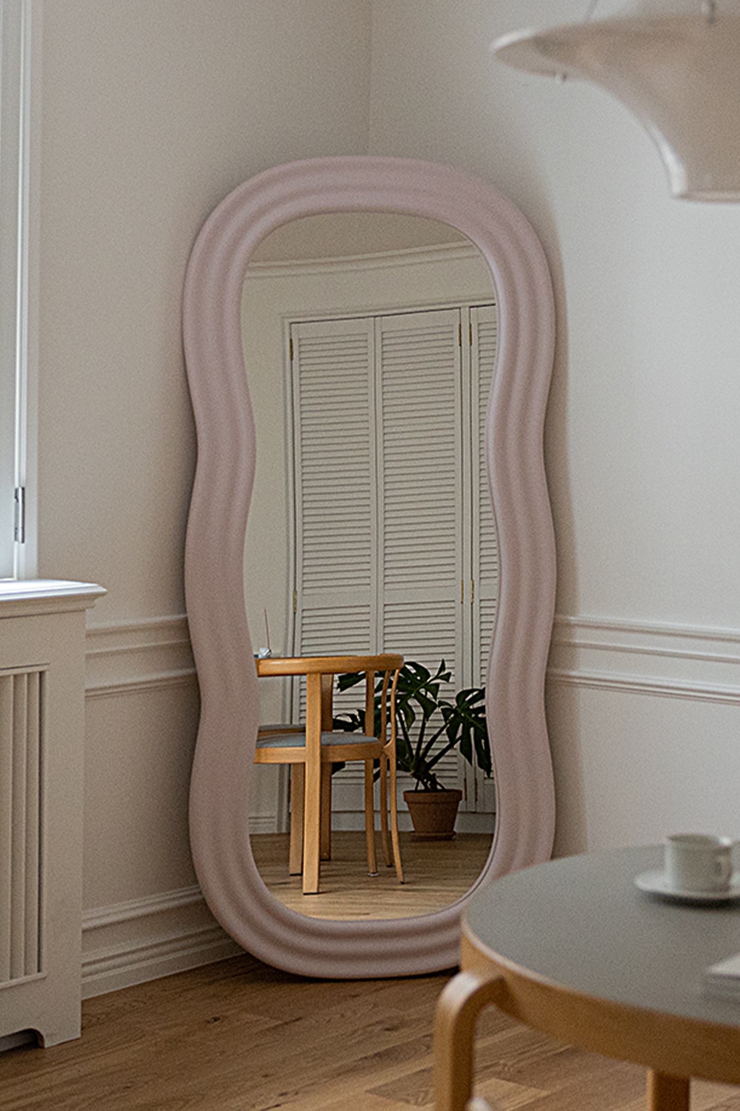 Wave Mirror-Pastel Pink (S/M/L)