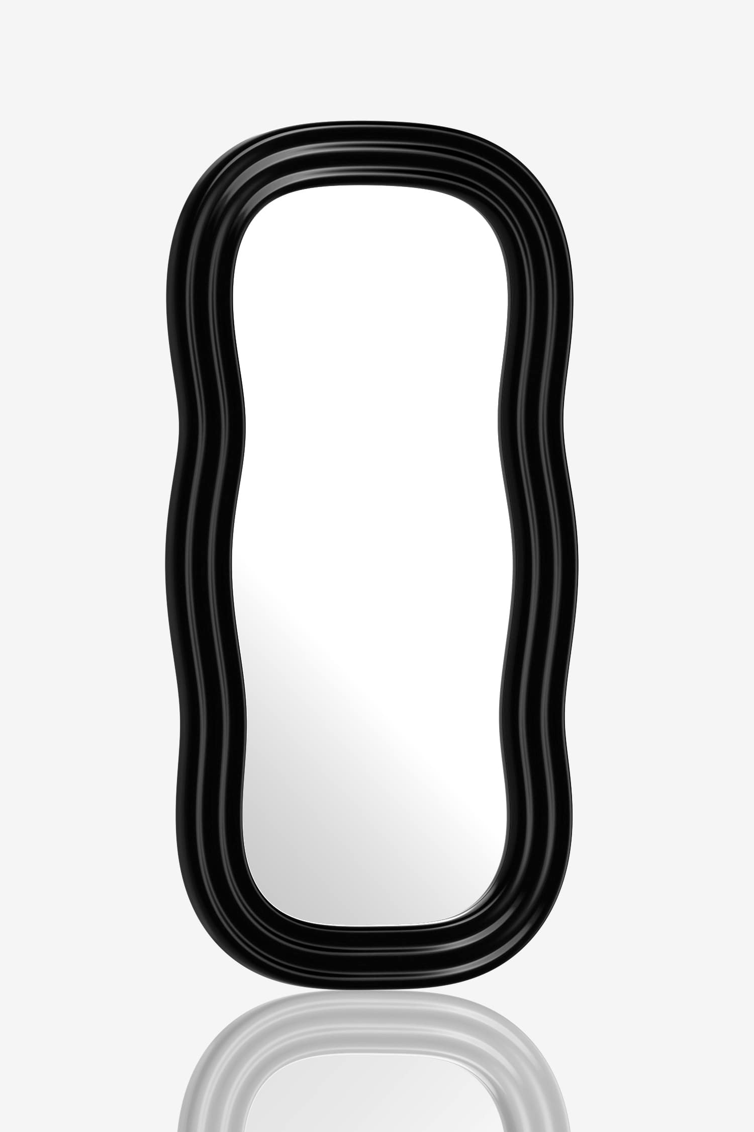 Wave Mirror-Black(Large)