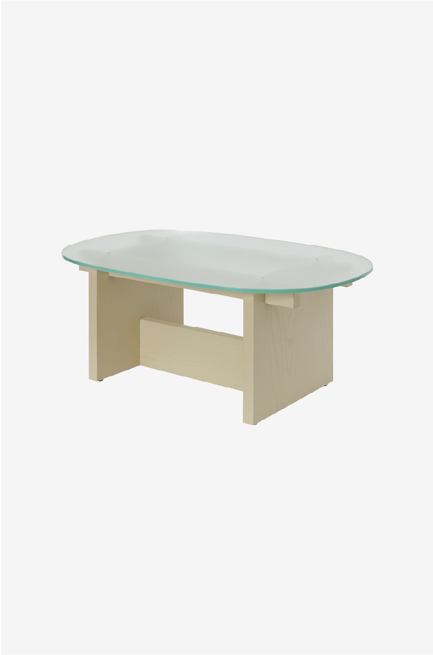 Round Sofa Table - Beige
